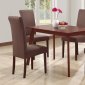 Cherry Finish Sleek Contemporary 5Pc Dinette Set