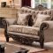 Giana Sofa & Loveseat Set in Light Brown Velvet Fabric w/Options