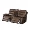 Aashi Motion Sofa 55420 in Brown Leather-Gel Match by Acme