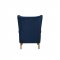 Adonis Accent Chair Set of 2 59519 in Navy Blue Velvet by Acme