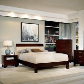 2219 Claran Bedroom by Homelegance in Dark Cherry w/Options