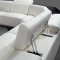 Tempo Sectional Sofa 0730 in White Leather by VIG