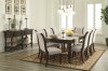 Porter Dining Table 7Pc Set D697 in Rustic Brown by Ashley