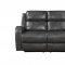 Cortana Power Motion Sofa & Loveseat Set Grey by Leather Italia