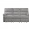 Oswald Motion Sofa & Loveseat 9520GY Gray Fabric - Homelegance