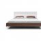 Concavo Bedroom Set in Walnut & White by Whiteline w/Options