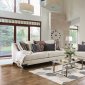 Viscontti Sofa SM2206 in Ivory Fabric w/Options