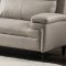 Werner Sectional Sofa 54435 in Beige Leather-Aire by Acme