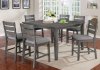 Viana 7Pc Counter Ht Dining Set CM3716PT in Gray w/Options