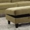 Nate Sofa 50255 in Mustard Fabric by Acme w/Options