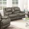 Marshall Avenue Power Motion Sofa Set in Gray Leather