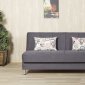 Eco Plus Sofa Bed in Gray Fabric by Casamode