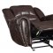 Center Hill Recliner Sofa 9668NDB in Dark Brown by Homelegance