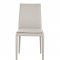 Togo Dining Chair Set of 2 in Light Gray Leather by J&M