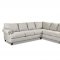 Alexa Sectional Sofa in Oyster Fabric by Klaussner