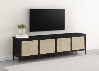 Amherst TV Stand 710035 in Natural & Black by Coaster