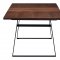 1518 Dining Table Walnut & Black by ESF w/Optional 1640 Chairs