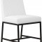 Bryce Dining Chair 918 Set of 2 in White Faux Leather -Meridian