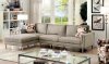 Lauren I Sectional Sofa CM6856 in Pewter Chenille w/Options