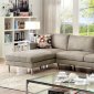 Lauren I Sectional Sofa CM6856 in Pewter Chenille w/Options