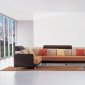 Multi-Tone Fabric Modern Sectional Sofa w/Melal Legs