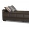 Uptown Sofa Bed in Brown PU by Casamode w/Options