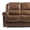 Xan Power Motion Sofa & Loveseat Set Leather Italia in Peanut