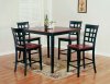 Two-Tone Finish Modern 5 Piece Counter Height Dining Set