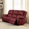 Zuriel Motion Sofa LV52150 in Red PU by Acme w/Options