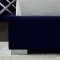 Grande Upholstered Bed in Navy Velvet Fabric by Meridian