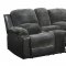 1301 Motion Sofa in Grey & Black by Global w/Options