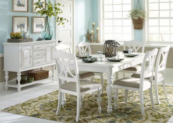 Summer House Dining Room 5Pc Set 607-CD in White by Liberty [LFDS-607-CD-5RLS Summer House]