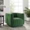 Conjure Sofa in Emerald Velvet Fabric by Modway w/Options