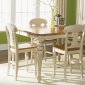 Bisque with Natural Pine Finish Dining Gathering Table w/Options