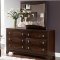 Warm Brown Cherry Finish Traditional Bedroom w/Storage Footboard