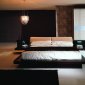 Dark Wenge Contemporary 5Pc Bedroom Set w/Platform Bed