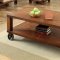 Broadus I CM4227 Coffee Table & 2 End Table 3Pc Set in Dark Oak