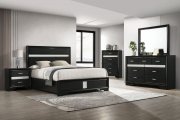 Miranda Bedroom Set 5Pc 206360 in Black by Coaster w/Options