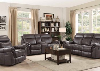 Sawyer Motion Sofa 602331 in Brown by Coaster w/Options [CRS-602331 Sawyer]