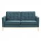 Loft Sofa in Teal Velvet Fabric by Modway w/Options