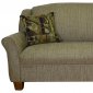 Olive Fabric Modern Sofa & Loveseat Set w/Optional Items