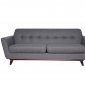 Luray Sofa LL90LGRW in Light Grey Wool by LeisureMod w/Options