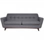 Luray Sofa LL90LGRW in Light Grey Wool by LeisureMod w/Options