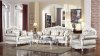 Gloria Classic Sofa in White Bonded Leather w/Options