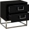 Nova Side Table 817 in Black Glass by Meridian