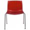 Ashville Set of 4 Dining Chairs AS20TR in Red by LeisureMod