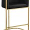 Donatella Counter Stool 700 Set of 2 in Black Velvet by Meridian