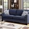 Kerian Sofa CM6157BL in Blue Fabric w/Options