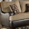 Taupe Fabric Modern Sofa & Loveseat Set w/Optional Items