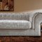 0669 Metropolitan Cream Fabric Sectional Sofa w/Ottoman